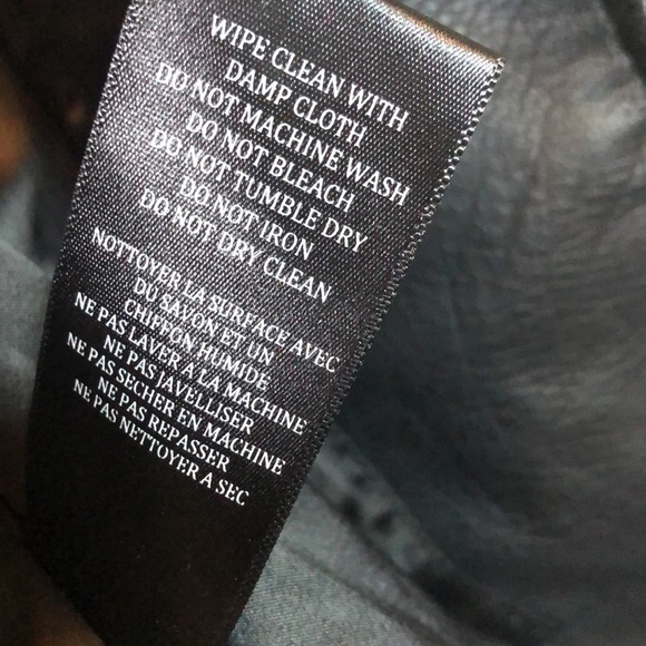 Blank NYC Moto Jacket Women’s Small Black Vegan Faux Leather Grunge Zippers Goth - Picture 11 of 17